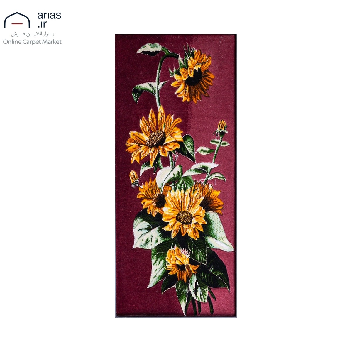 تابلو فرش دستباف طرح گل کد T02191