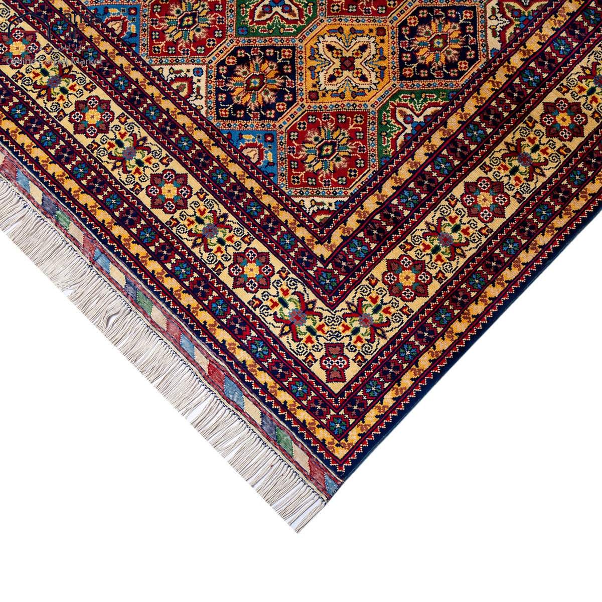 فرش دستباف عشایری شش متری بافت افغان کد D02104A