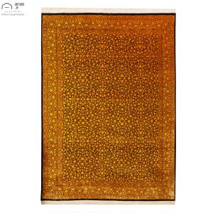 فرش دستباف دوازده متری تمام ابریشم طرح افشان مارک حسینی کد D02499G