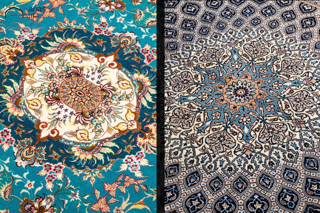 مقایسه فرش دستباف نایین و تبریز